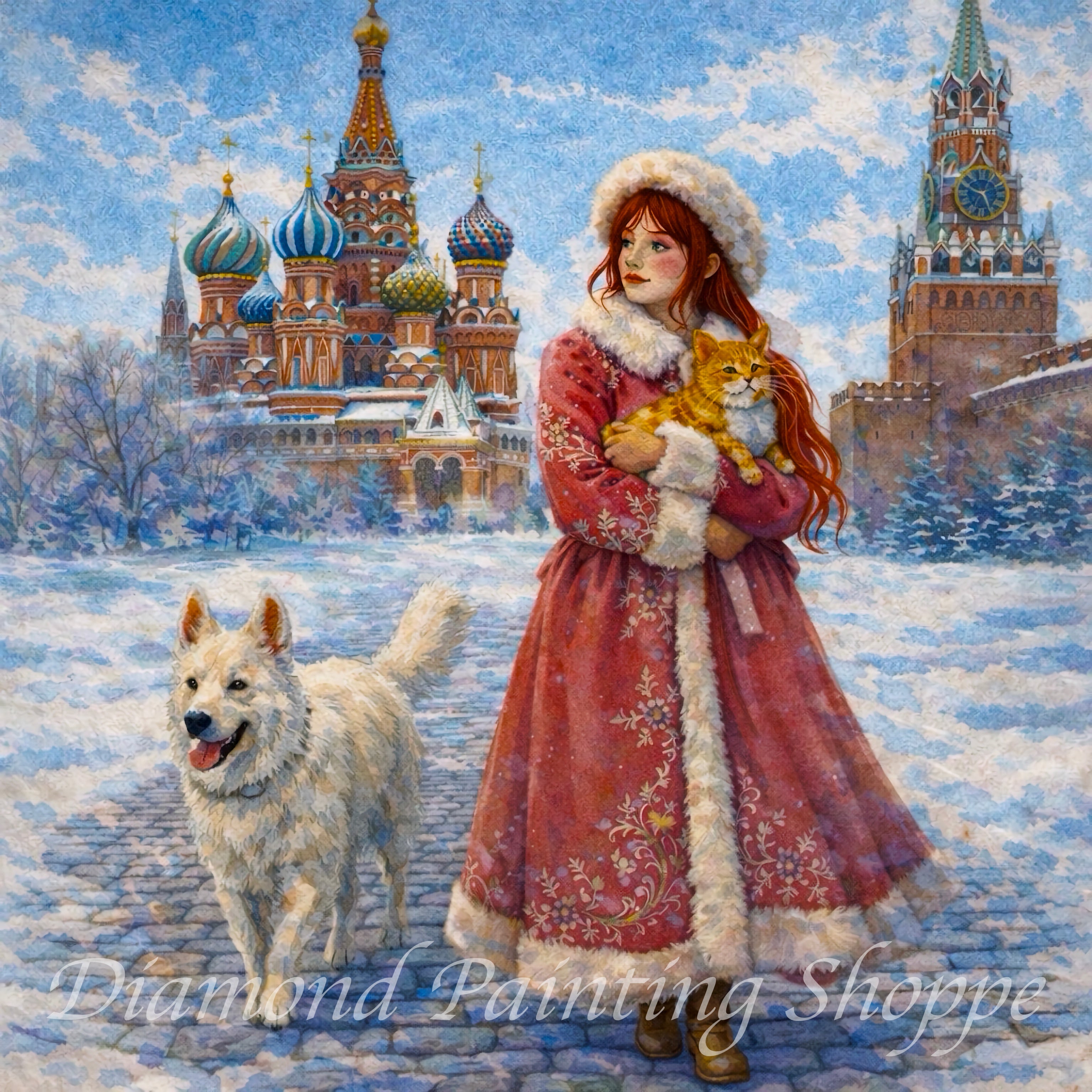 Winter in Moscow | by: Nina - Rednin_Gallery | Diamond Painting Shoppe