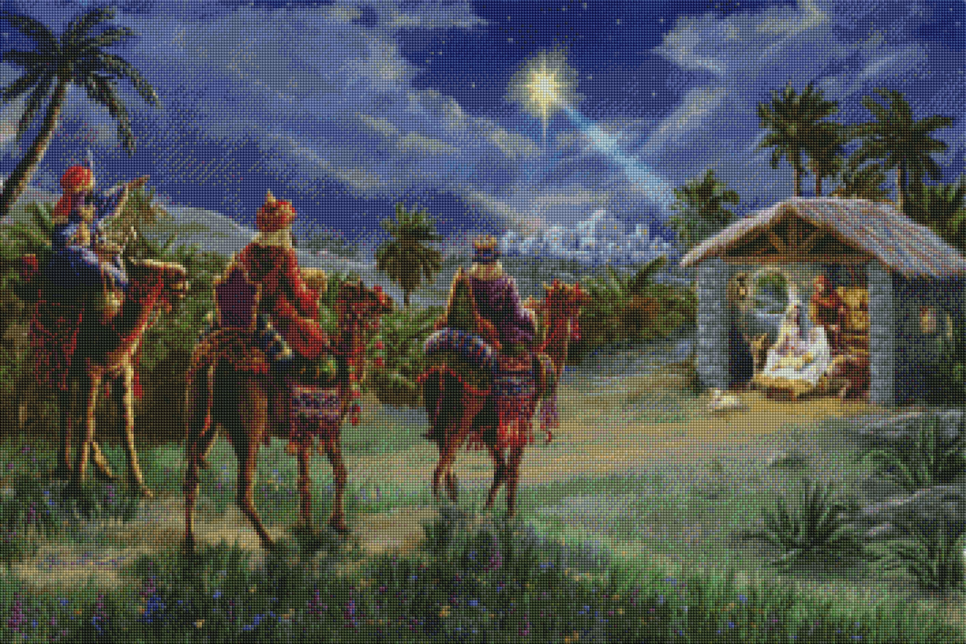 Arrival of the Three Kings - Three Kings Nativity Scene