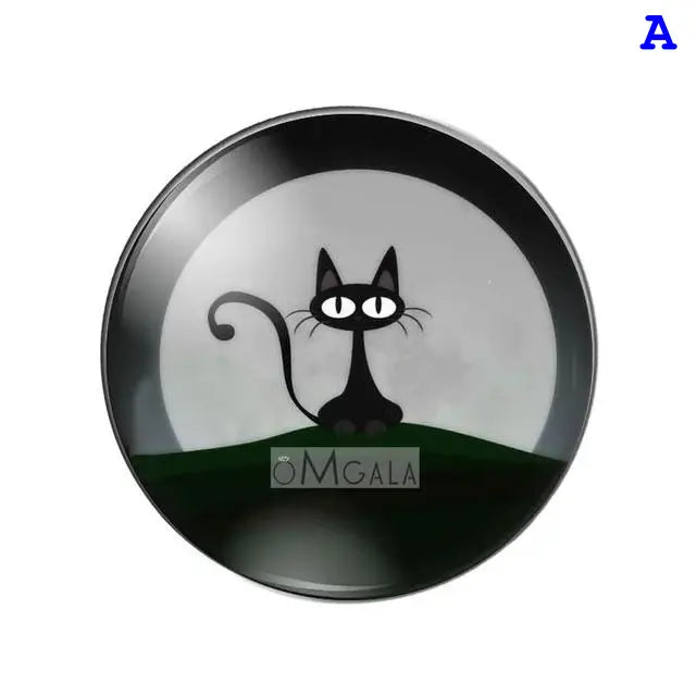 Cover Minders - Cartoon Cats - Glass Round