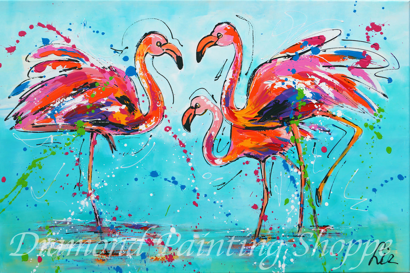 The Happy Flamingos