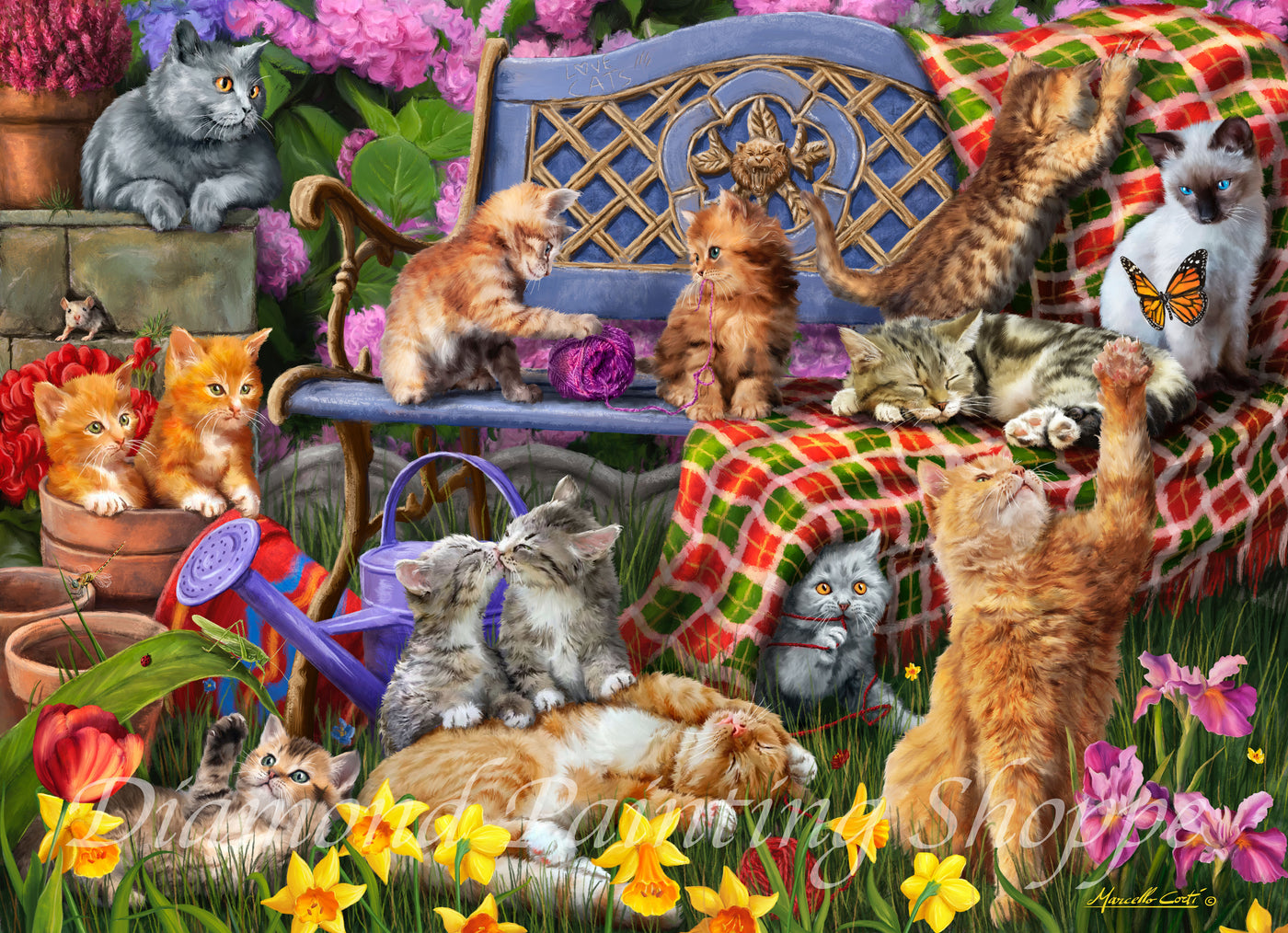 Cats on a Bench (MTO)