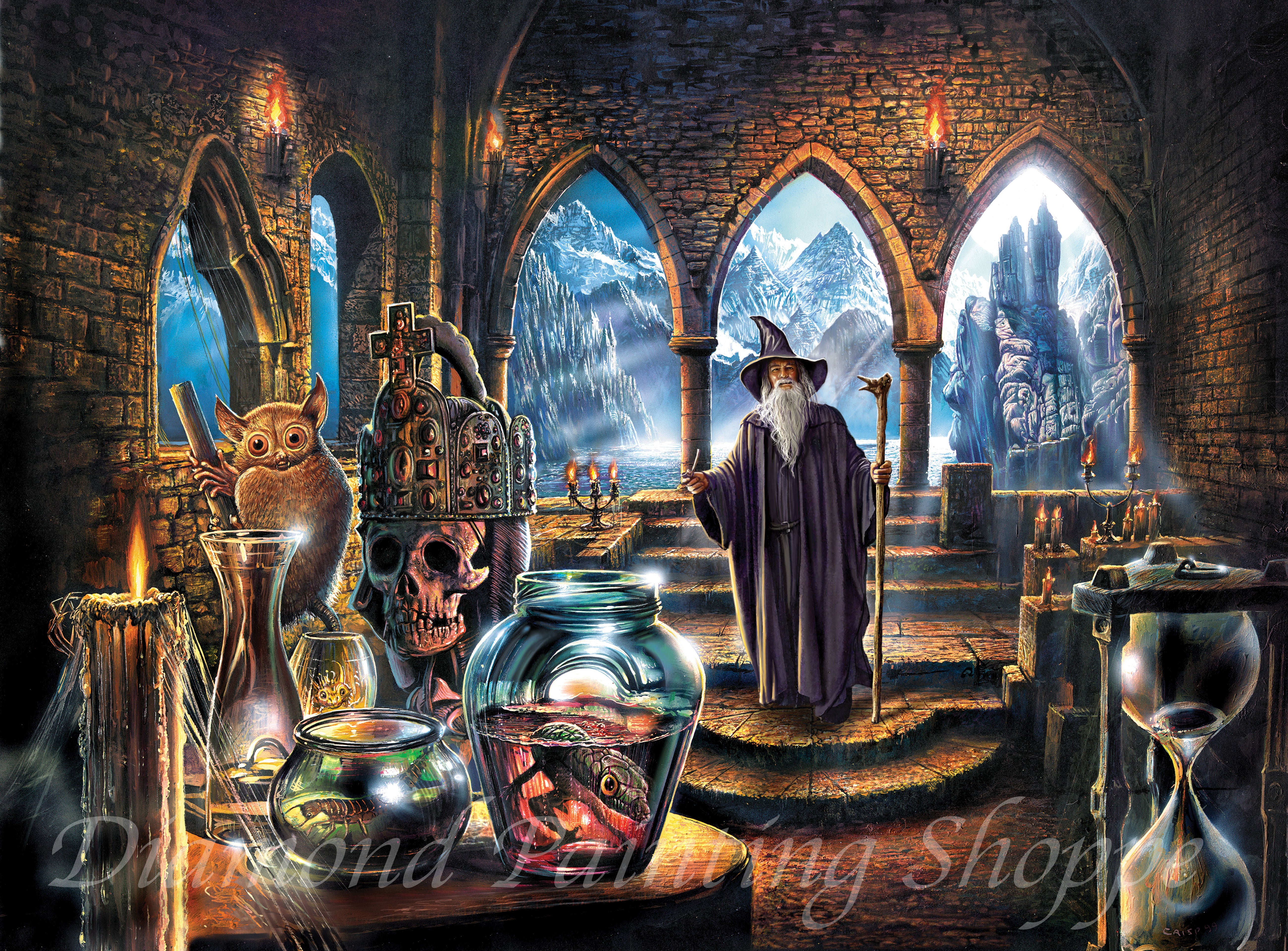 Castle Wizard Pvc The Wizard's Castle (MTO) - by Steve Crisp | Diamond Painting Shoppe