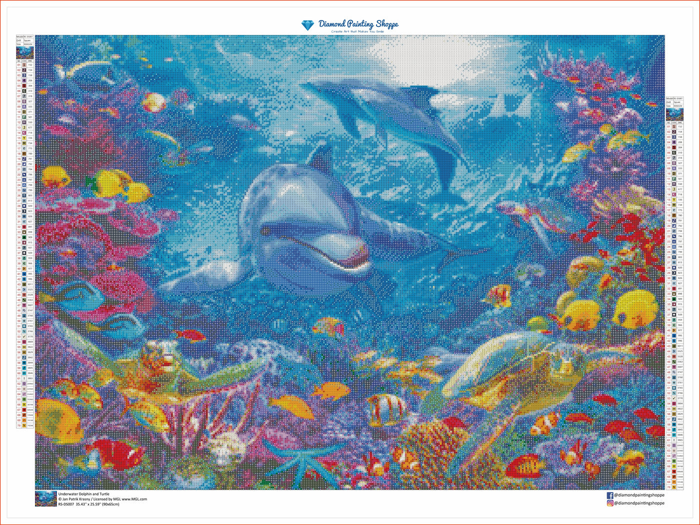 Underwater Dolphin and Turtle (MTO)