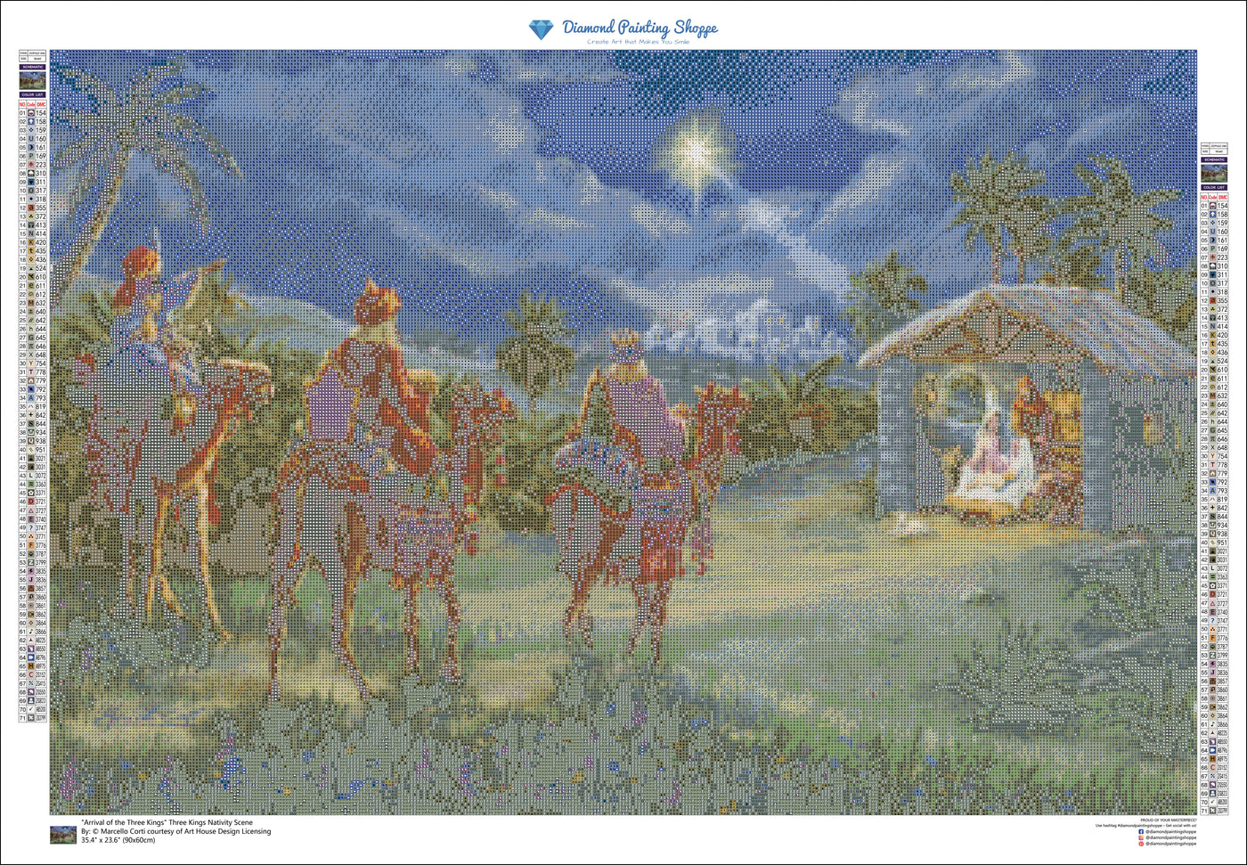 Arrival of the Three Kings - Three Kings Nativity Scene (MTO)