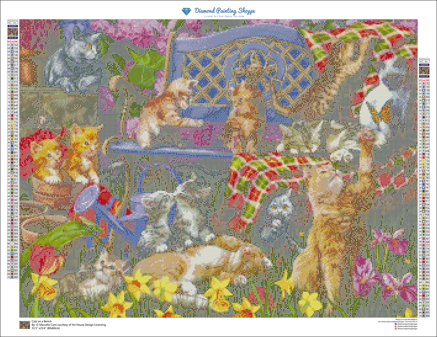 Cats on a Bench (MTO)