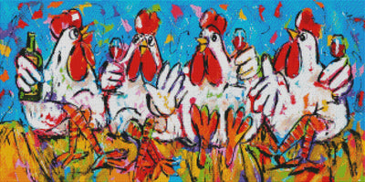 Toasting Colorful Chickens - (MTO)