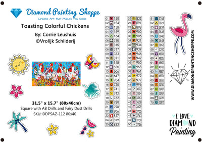Toasting Colorful Chickens - (MTO)