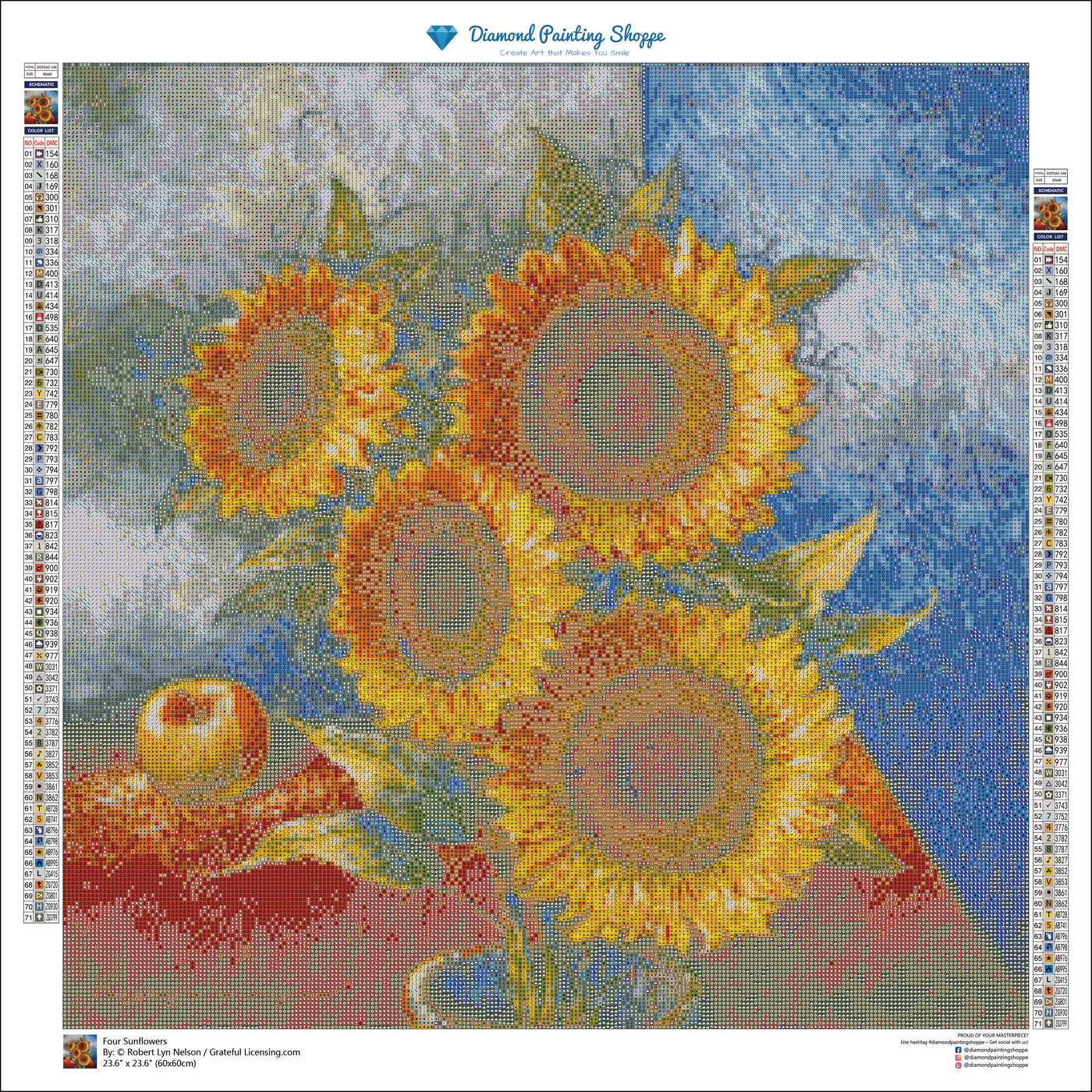 Four Sunflowers - MTO