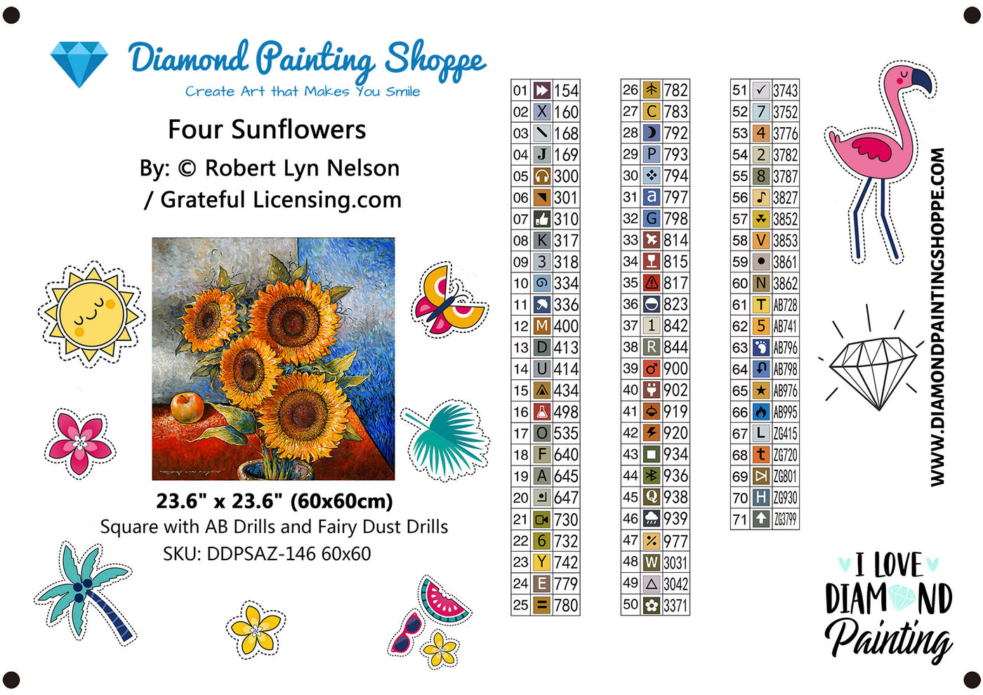 Four Sunflowers - MTO
