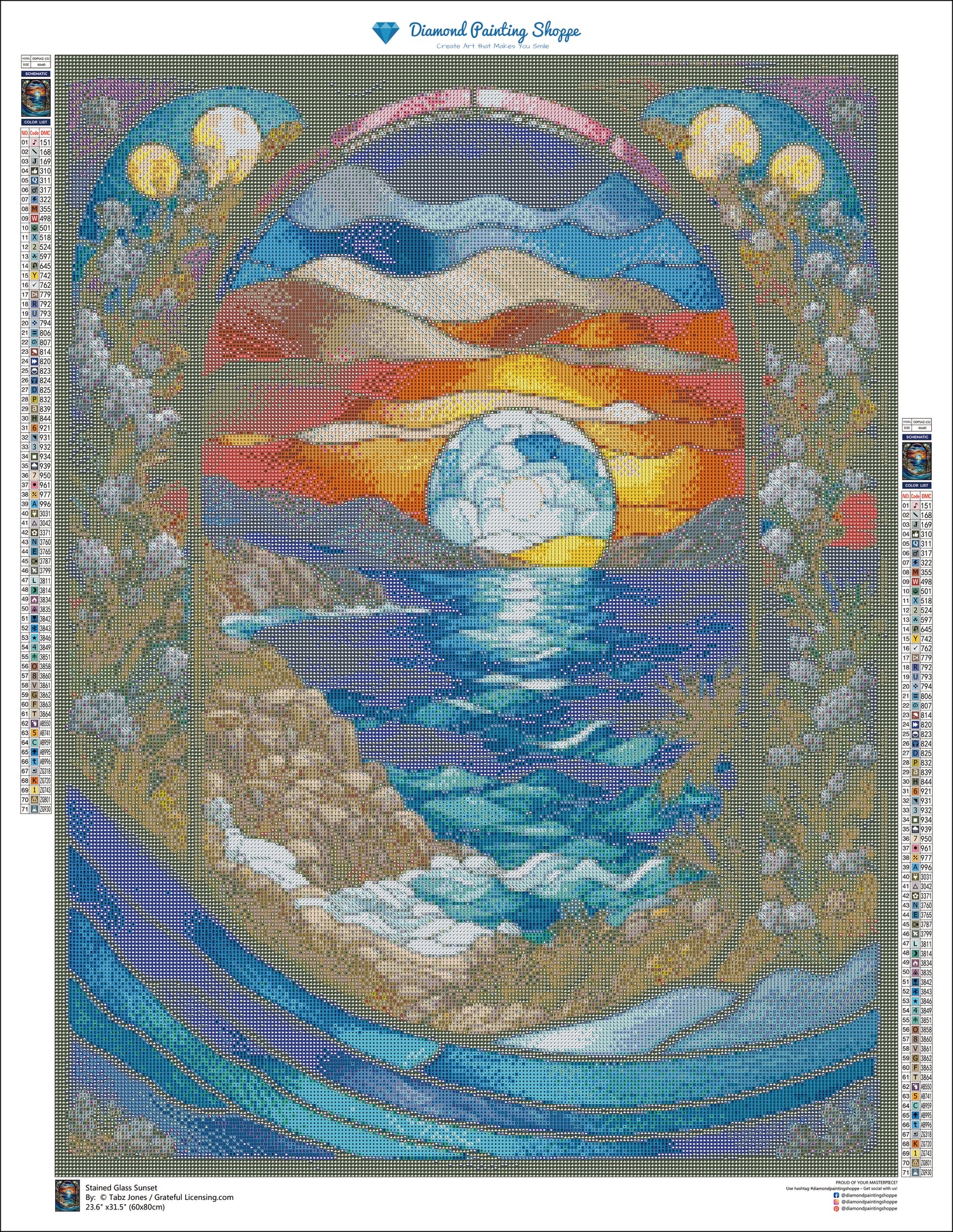 Stained Glass Sunset - MTO