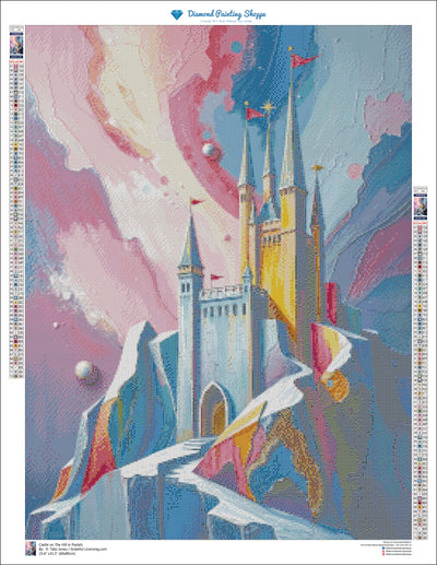 Castle on the Hill in Pastels- MTO
