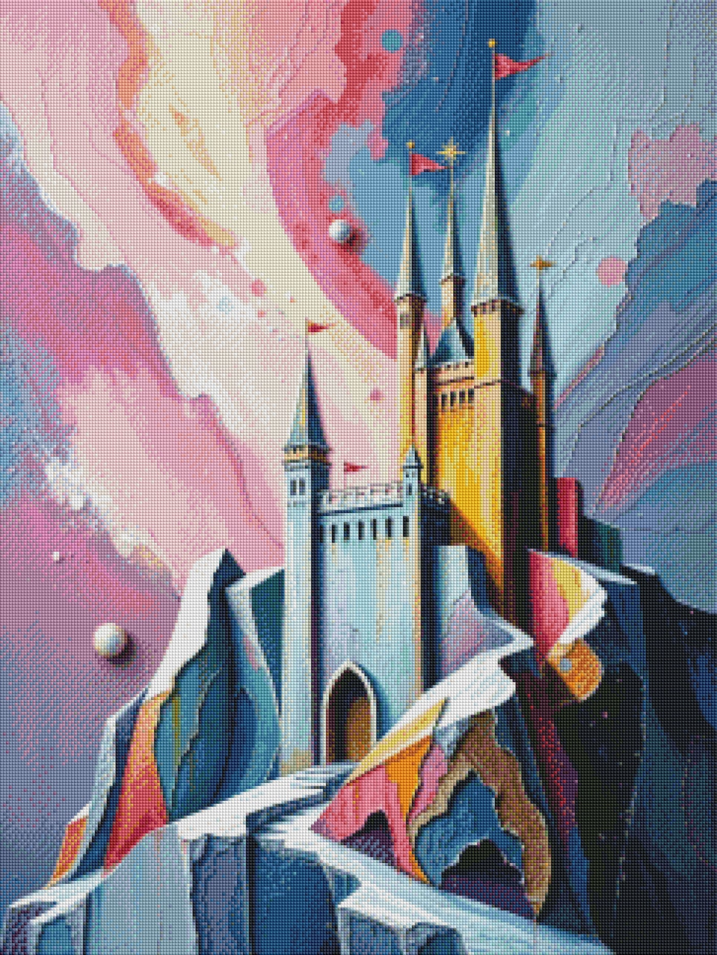 Castle on the Hill in Pastels- MTO