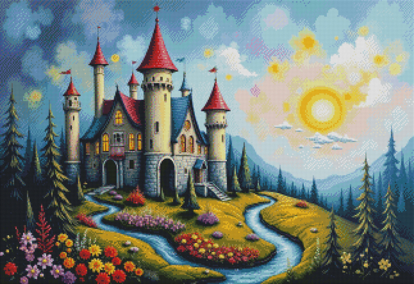Sunrise Castle with Red Roof - MTO