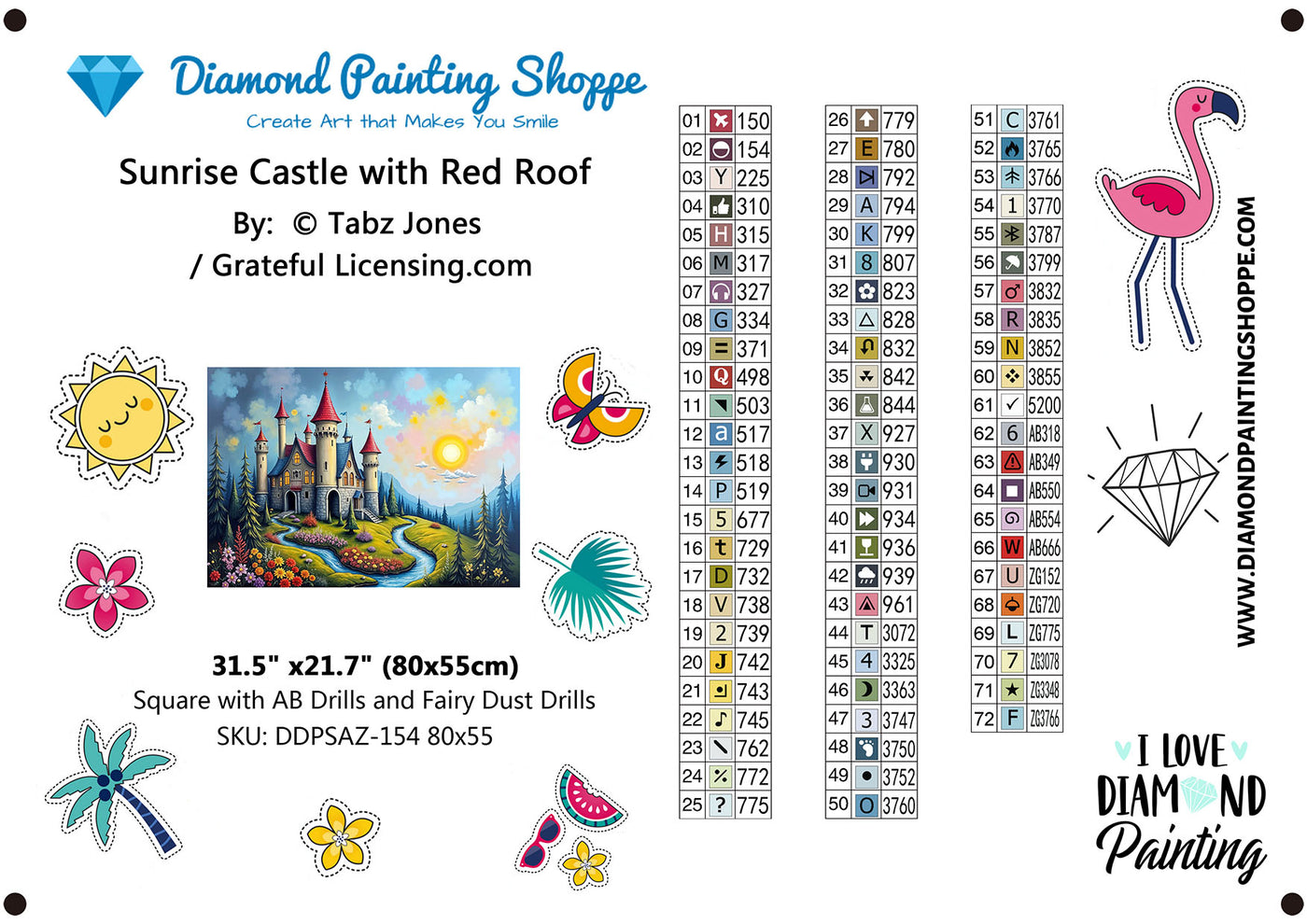 Sunrise Castle with Red Roof - MTO