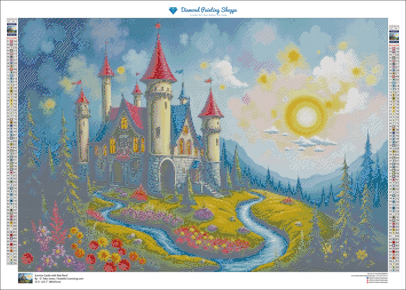 Sunrise Castle with Red Roof - MTO