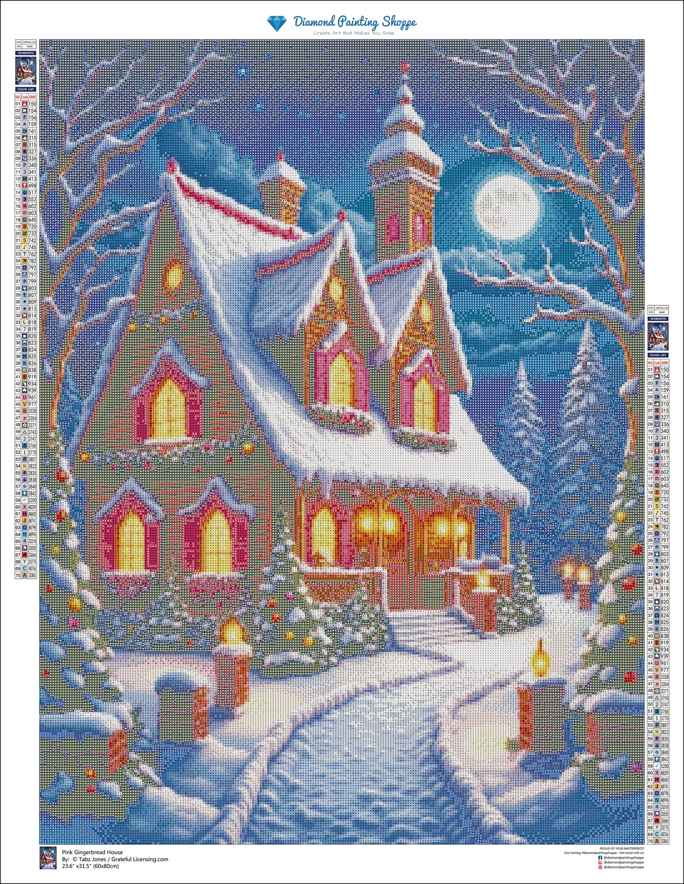 Pink Gingerbread House - MTO