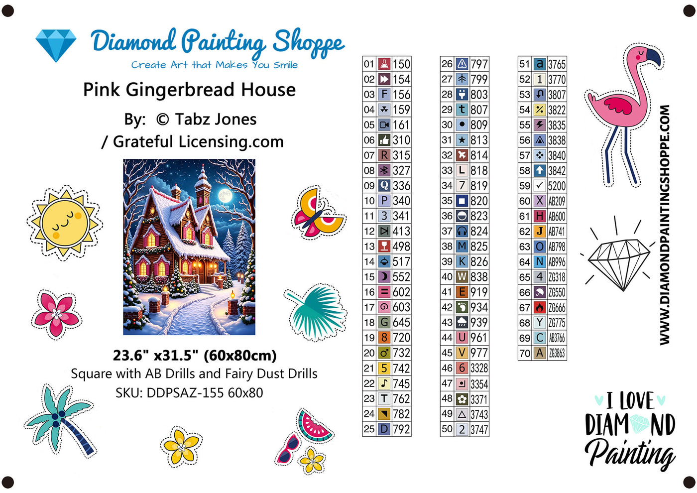 Pink Gingerbread House - MTO