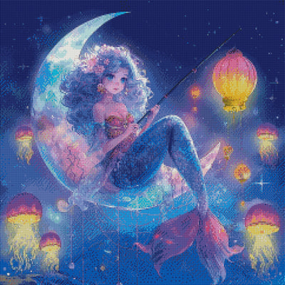 Moonlit Mermaid's Dream: Fishing for Starlight  (MTO)