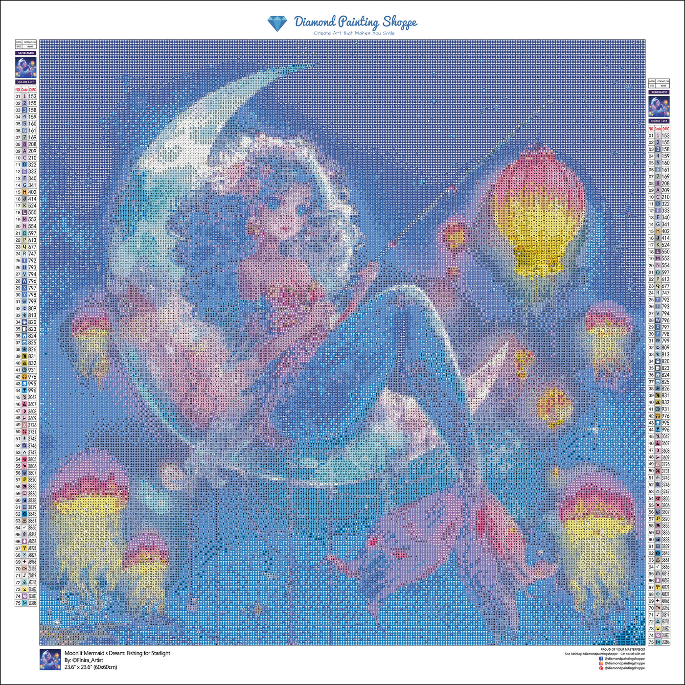 Moonlit Mermaid's Dream: Fishing for Starlight  (MTO)