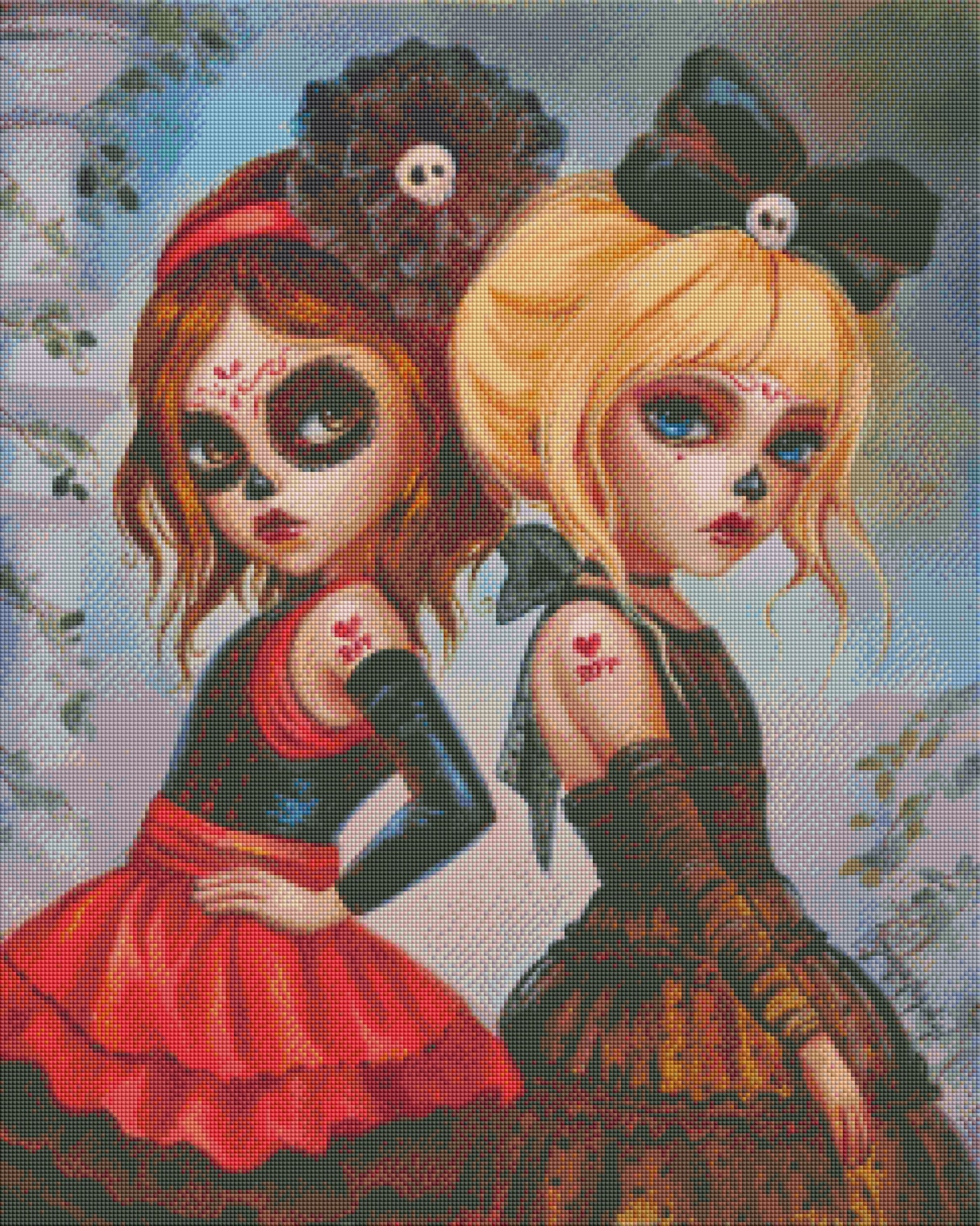 Alice and Calaverita Midnight's Mischief - by: Simona Candini
