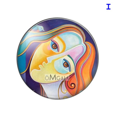 Cover Minders - Fashion Art - Glass Round