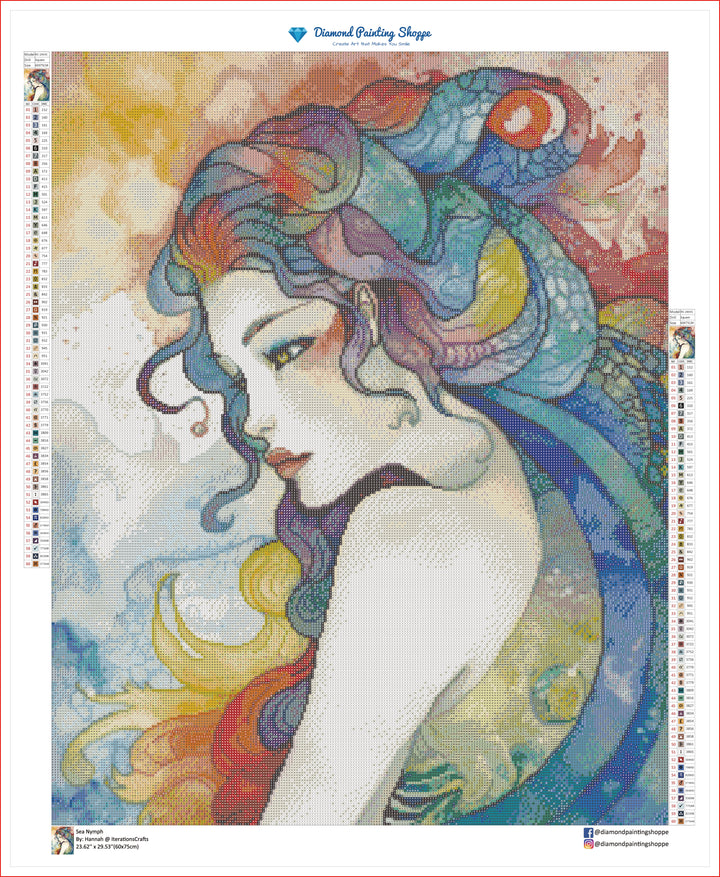 Sea Nymph | Diamond Painting Shoppe | By: Hannah @ IterationsCrafts
