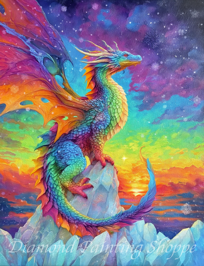 Aurora sky Dragon (MTO) - By: Finira - Diamond Painting Shoppe