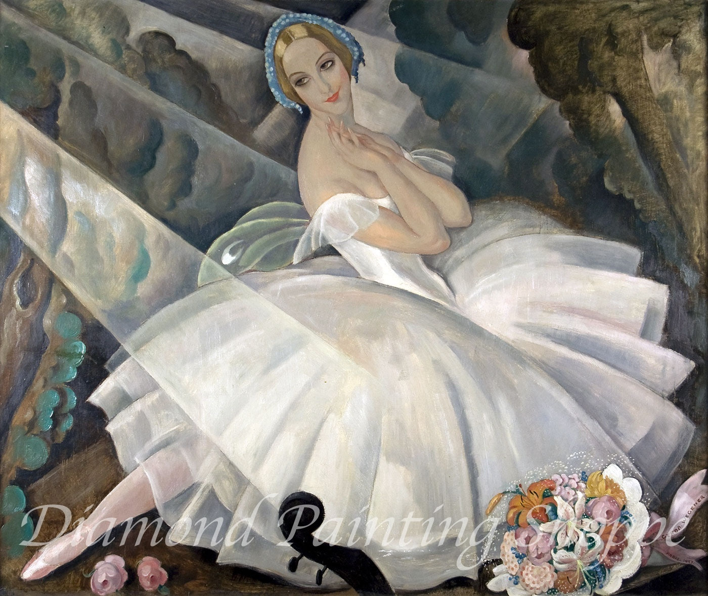 The Ballerina Ulla Poulsen in the Ballet  Chopiniana (c.1927)