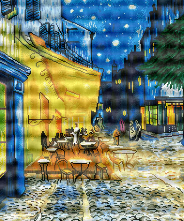 Café Terrace at Night (1888) | Diamond Painting Shoppe