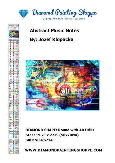 Abstract Music Notes
