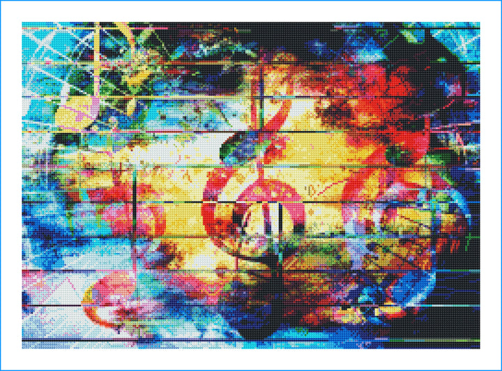 Abstract Music Notes | Diamond Painting Shoppe