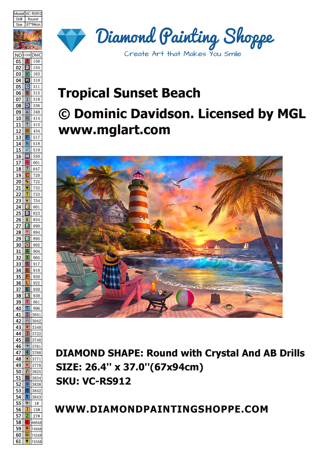 EXPGDC Sea Beach Diamond Painting Kits For Adults,Diamond Painting Ocean